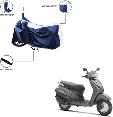 Home Ark Two Wheeler Cover for Honda(Activa 3G, White)