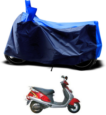 GOSHIV-car and bike accessories Two Wheeler Cover for Kinetic(Nova EX, Blue)