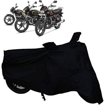 st enterprises Two Wheeler Cover for Hero(Splendor, Black)