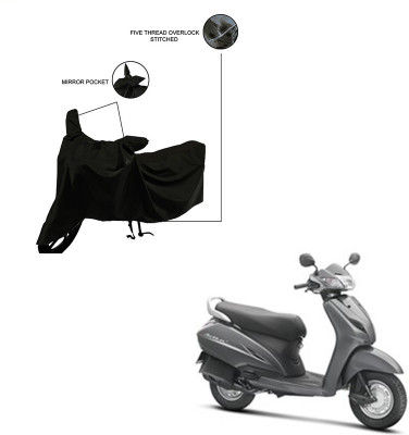 Pop Shade Two Wheeler Cover for Honda(Activa 3G, Black)
