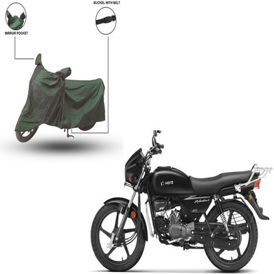 Trader's Stop Two Wheeler Cover for Hero(Splendor Plus, Green)