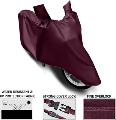 DROHAR Waterproof Two Wheeler Cover for Bajaj(V12, Maroon)