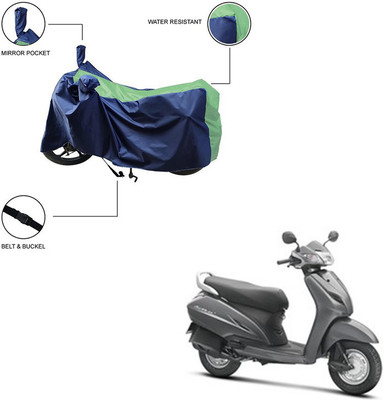 Pop Shade Two Wheeler Cover for Honda(Activa 3G, Green)