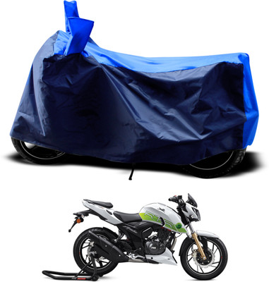PAGORA Two Wheeler Cover for TVS(Apache RTR 200 Fi E100, Blue)