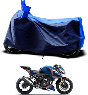 PAGORA Two Wheeler Cover for TVS(Apache RTR 180, Blue)