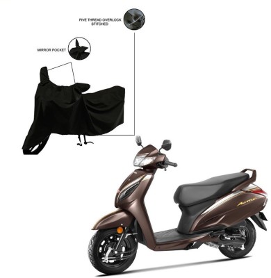 Home Ark Two Wheeler Cover for Honda(Activa 6G, Black)