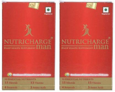 Nutricharge Daily health supplement for man pack of 2(2 x 15 Tablets)