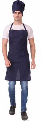 Kodenipr Club Blended Chef's Apron - Free Size(Dark Blue, Single Piece)