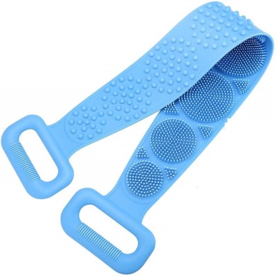 SOMUDEE Long Body Back Scrubber Silicone Back Scrubber Belt Soft