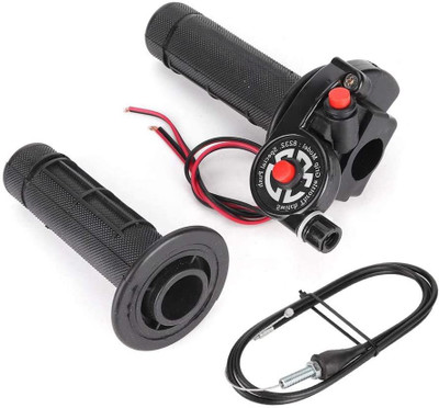 Vagary 2x Motorcycle Throttle Control Handlebar Grips Switch Quick Throttle (Black) Handle Bar Grip For Universal For Bike Universal For Bike(Pack of 1)