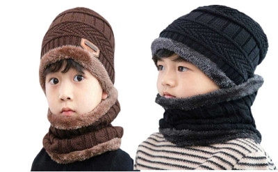 Relicomfort Woven Beanie Cap(Pack of 2)