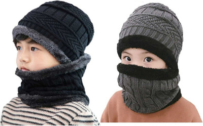Relicomfort Woven Beanie Cap(Pack of 2)