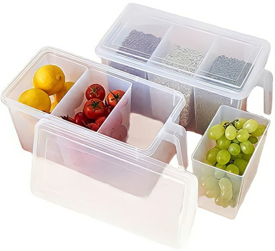 CRUMSIUM Plastic Fridge Container  - 5 L(Clear)
