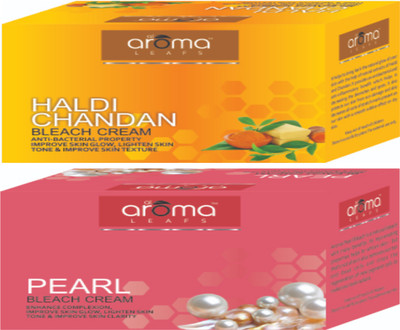 AlAroma Leafs HALDI CHANDN BLEACH CREAM WITH PEAR L BLEACH CREAM(2 Items in the set)