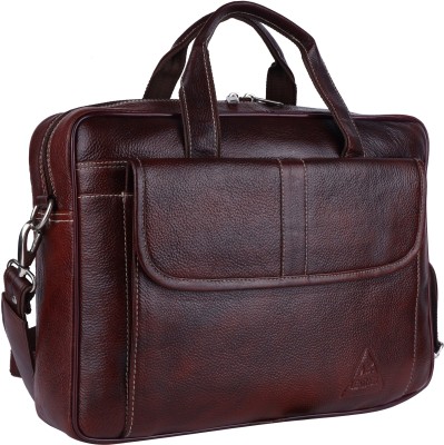 A. K. LEATHER Men Brown Messenger Bag