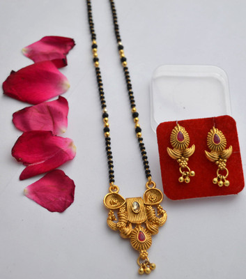 RADHEKRISHNA IMITATION Copper Gold-plated Gold Jewellery Set(Pack of 1)