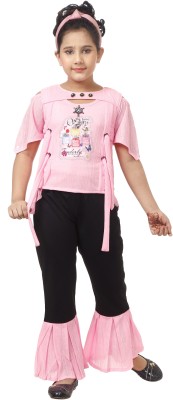 navraj Girls Party(Festive) Top Pant(PINK, BLACK)