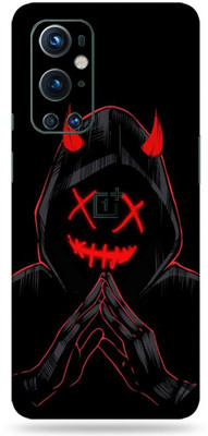 LAMHA OnePlus 9 Pro Mobile Skin(Ultra Super Black Devil Skin With High Mattte Finish.)