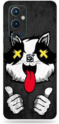 Jeeva Creation Oneplus 9Pro 5G Mobile Skin(Ultra Super Crazy Cat Skin With High Matte Finish.)