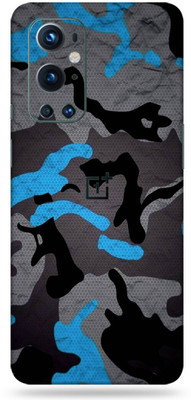 LAMHA OnePlus 9 Pro Mobile Skin(Ultra Super Camouflage Blue Skin With High Mattte Finish.)