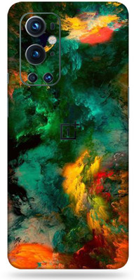 LAMHA OnePlus 9 Pro Mobile Skin(Ultra Super Multicolor Clouds Skin With High Mattte Finish.)