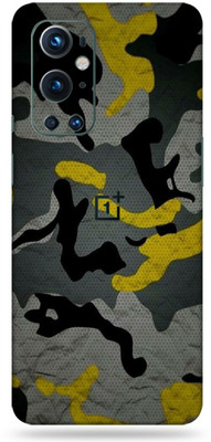 LAMHA OnePlus 9 Pro Mobile Skin(Ultra Super Camouflage Yellow Skin With High Mattte Finish.)