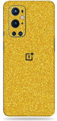 Jeeva Creation Oneplus 9Pro 5G Mobile Skin(Ultra Super Golden Glitter Skin With High Matte Finish.)