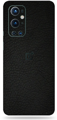 BugguSkin Oneplus 9 Pro 5G, oneplus 9pro 5g Mobile Skin(Ultra Super Black Leather Skin With High Matte Finish.)