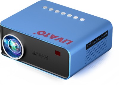 Livato T4 Full HD Wifi Inbuilt Youtube (3998 lm / 1 Speaker / Wireless / Remote Controller) Portable Projector(Blue)