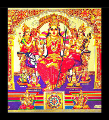 SUNINOW TRIPURA SUNDARI | RAJARAJESHWARI | SHODASHI | LALITA DEVI | HINDU GODDESS Religious Frame