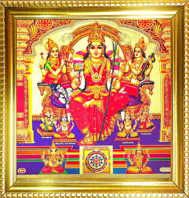 SUNINOW TRIPURA SUNDARI | RAJARAJESHWARI | SHODASHI | LALITA DEVI | HINDU GODDESS Religious Frame