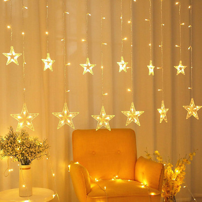 ICECLOUD 136 LEDs 3.05 m Yellow Flickering Star Rice Lights(Pack of 1)