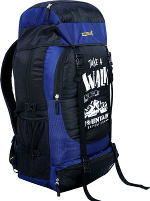 KNSE Unisex Rucksack/Hiking/Trekking/Camping Bag/Backpack for Adventure Camping Rucksack  - 70 L(Black, Blue)