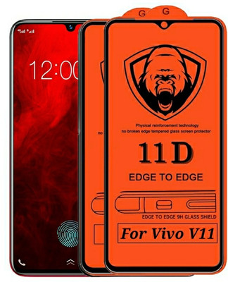 tendwell Edge To Edge Tempered Glass for Vivo V11 Pro(Pack of 2)
