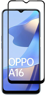 VAlight Edge To Edge Tempered Glass for OPPO A16, OPPO A16k(Pack of 1)