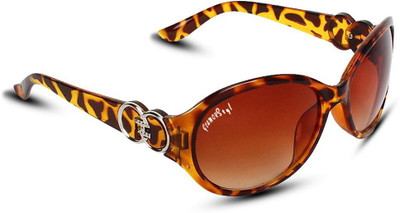 GLAMORSTYL Over-sized, Butterfly Sunglasses(For Women, Brown)