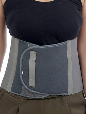 LUIS LOGAN Abdominal belt after delivery tummy reduction binder belly men women (GREY,S) Abdominal Belt(Grey)