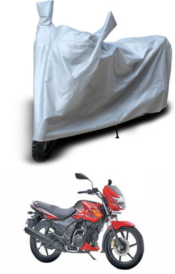 PAGORA Two Wheeler Cover for TVS(Flame DS 125, Silver)