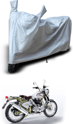 PAGORA Two Wheeler Cover for Royal Enfield(Bullet Trials 500, Silver)