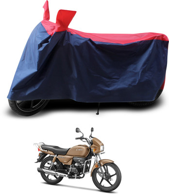 PAGORA Two Wheeler Cover for Hero(Splendor Plus, Red, Black)
