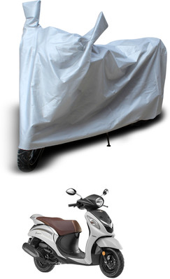 PAGORA Two Wheeler Cover for Yamaha(Fascino, Silver)