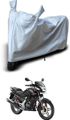 PAGORA Two Wheeler Cover for Hero(CBZ, Silver)
