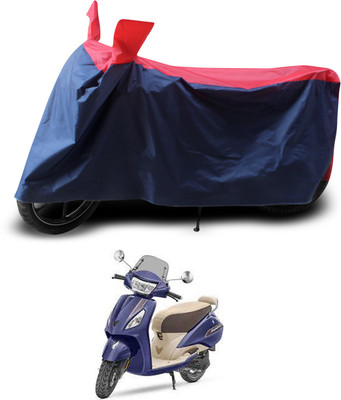 PAGORA Two Wheeler Cover for TVS(Jupiter, Red, Black)