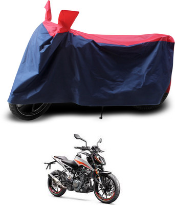 PAGORA Two Wheeler Cover for KTM(Duke 390 ABS, Red, Black)
