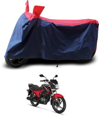 GOSHIV-car and bike accessories Two Wheeler Cover for Hero(Glamour, Red, Black)