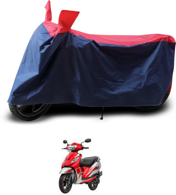 PAGORA Two Wheeler Cover for TVS(Wego, Red, Black)