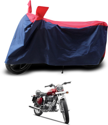 PAGORA Two Wheeler Cover for Royal Enfield(Bullet Electra Twinspark, Red, Black)