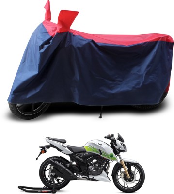 PAGORA Two Wheeler Cover for TVS(Apache RTR 200 Fi E100, Red, Black)