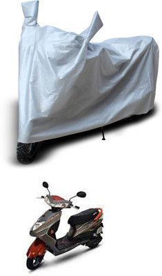 GOSHIV-car and bike accessories Two Wheeler Cover for Okinawa(Ridge Plus, Silver)