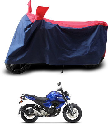 PAGORA Two Wheeler Cover for Yamaha(FZ S V3.0 FI, Red, Black)